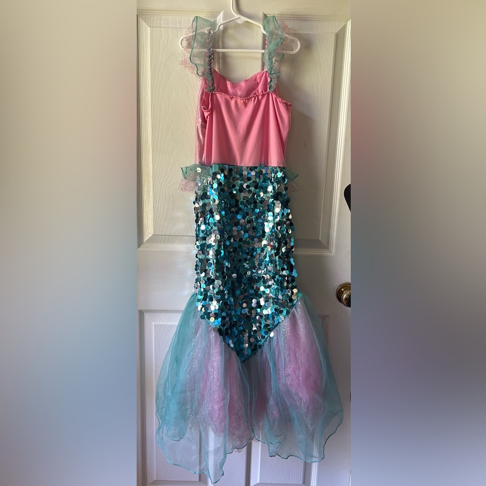 Pink and Blue Mermaid Kids Costume - Picture 3 of 4